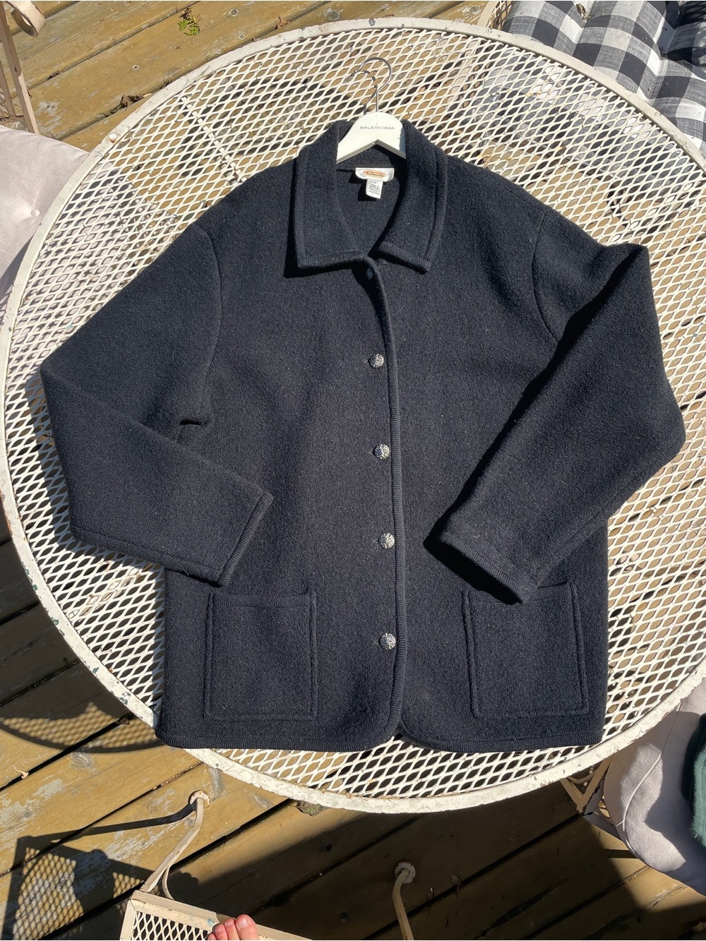 Talbots vintage Black Wool Jacket - Women's Coat